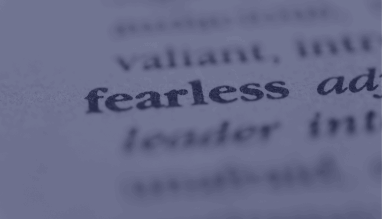 Being fearless does not mean being reckless